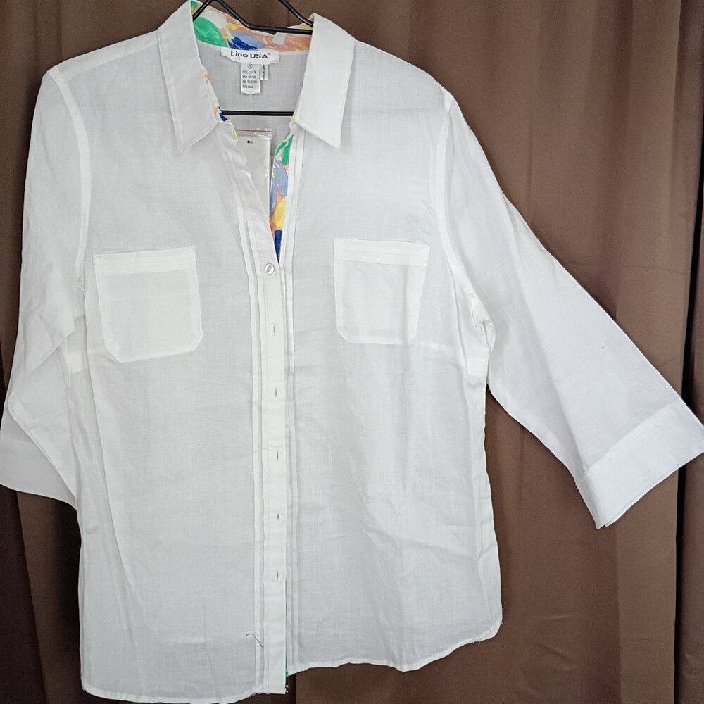 Lino USA Linen Top Never Worn- NWT